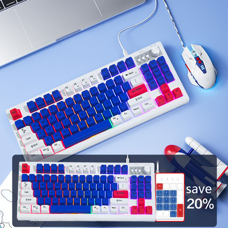 Zeus ZK-187 87-key wired keyboard adopts key-wire separation design ...