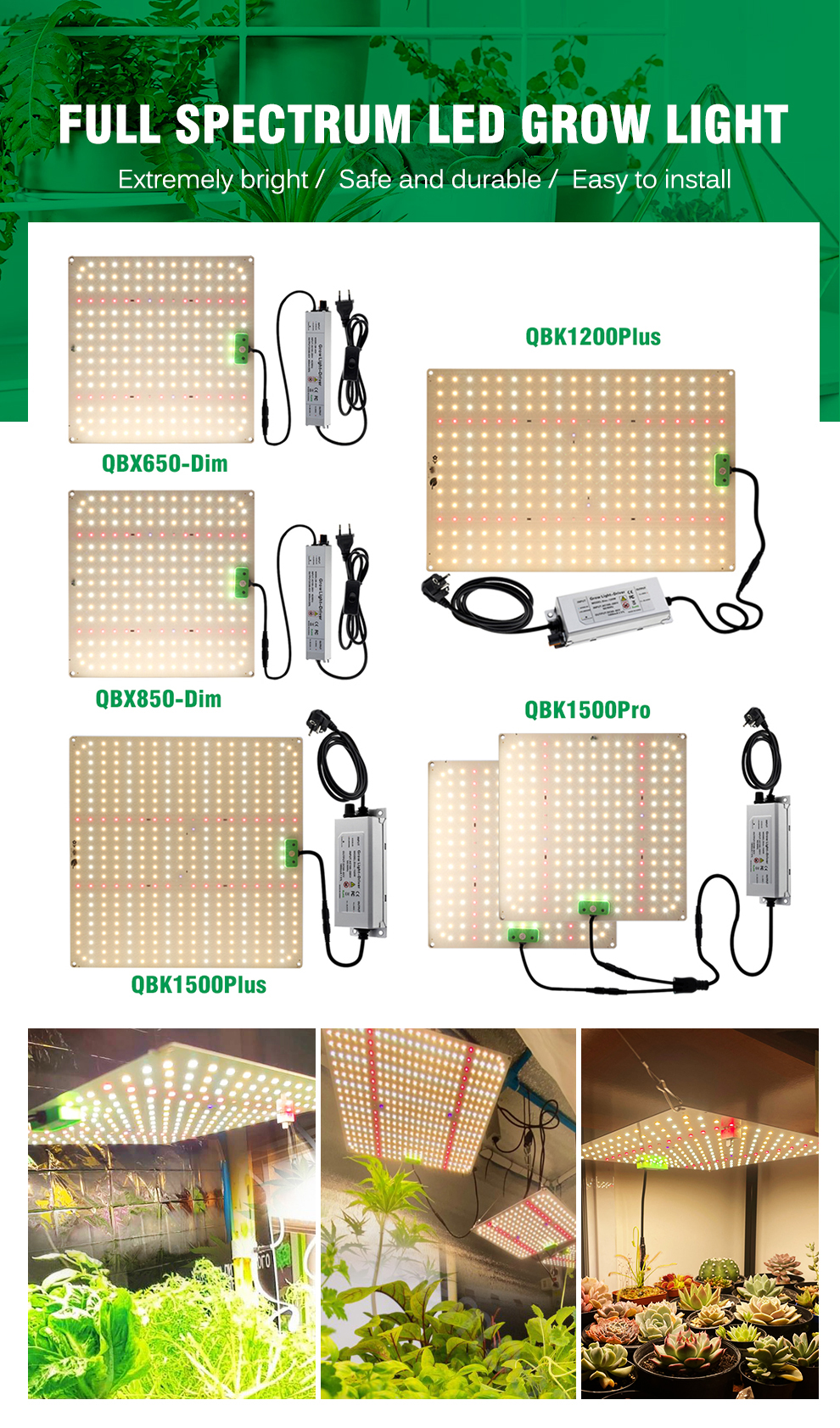 LED Grow Light LM281B Quantum UV&IR Chip 650W 100W 1500w Full Spectrum ...