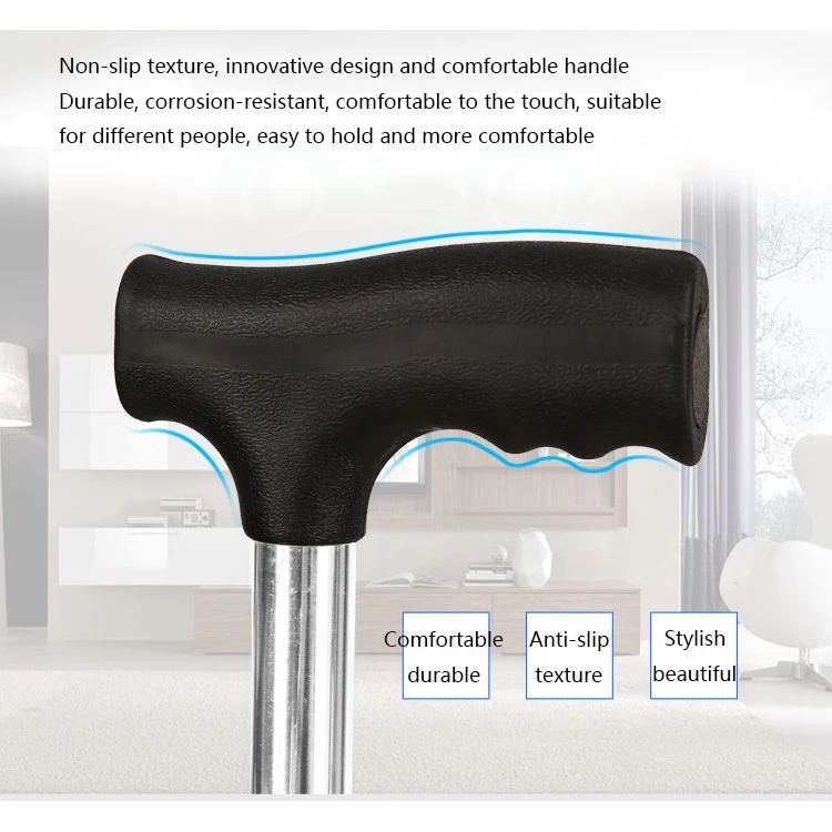 【Local Delivery】Quad Cane Adult stainless steel lightweight cane with 4 ...