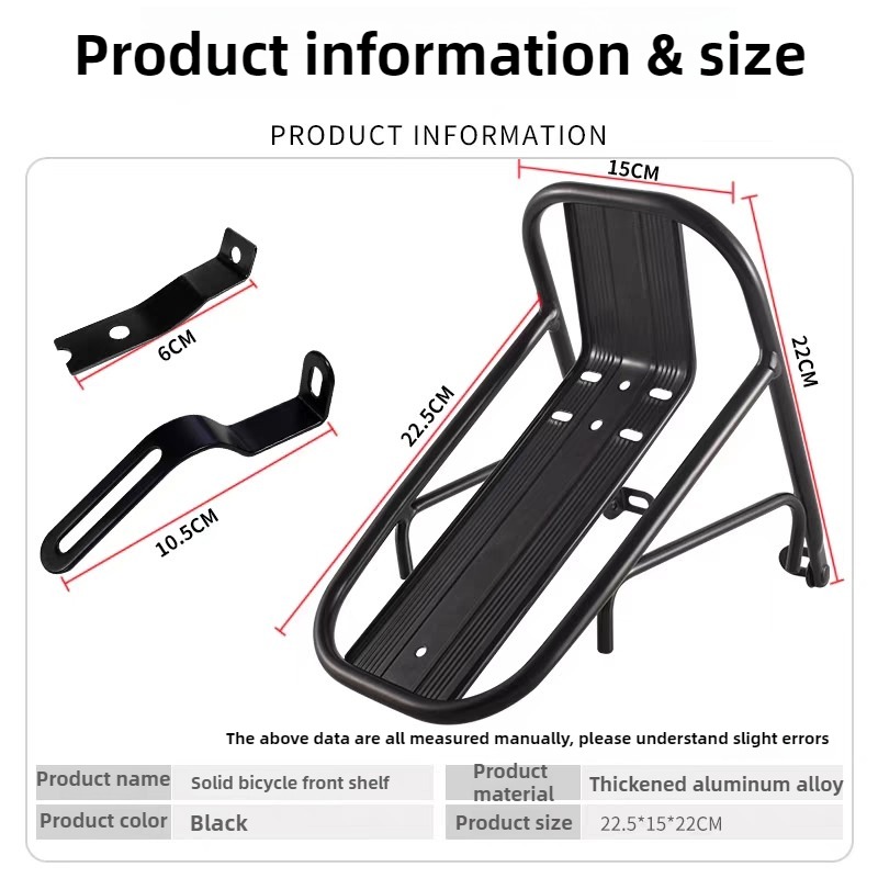 Bicycle Front Rack Aluminum Disc Brake Triangular Fixed Support ...