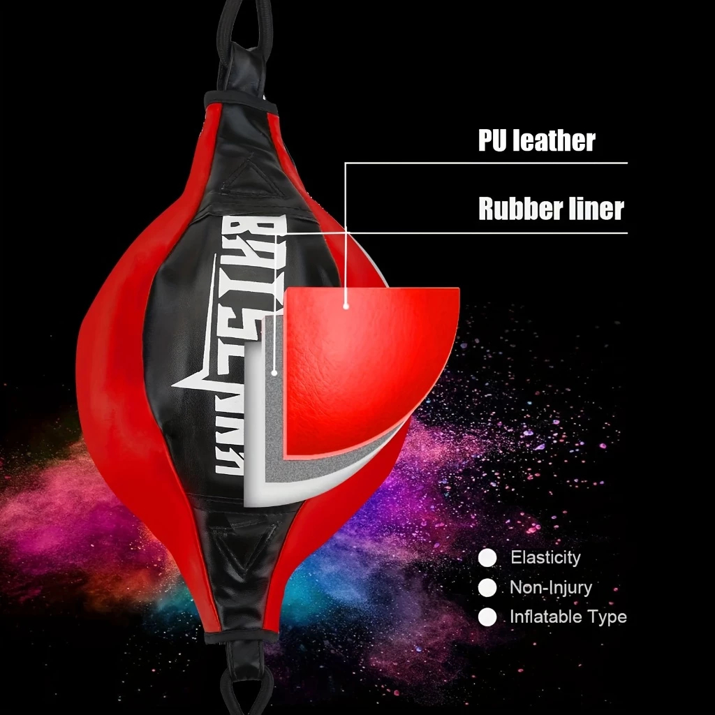 Boxing Speed Ball PU Leather MMA Muay Thai Training Striking Bag Kit Boxing Punch Ball With Inflator Pump, Speed Bags - Canada
