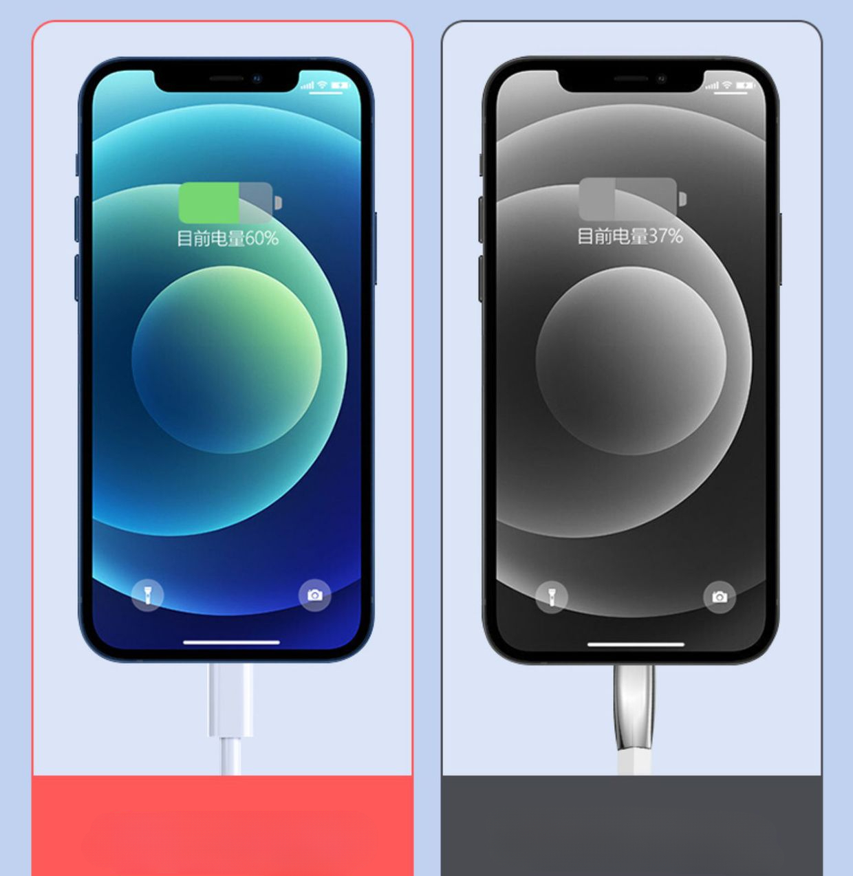 Iphone 12 Charger Marchpower Lightning Cable MFi Certified-3 Pack - Foto 4