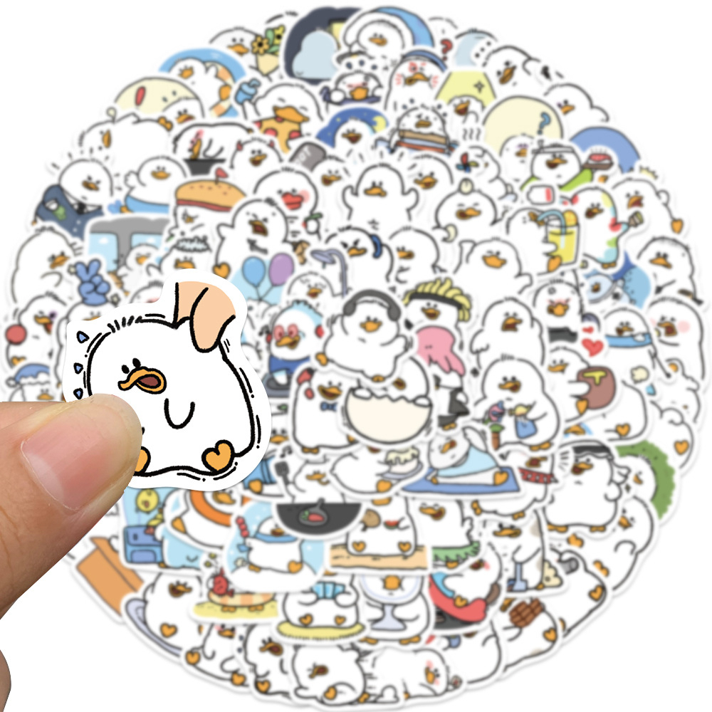 100PCS Animal Fat Duck Graffiti Stickers For Motorcycle Phone ...