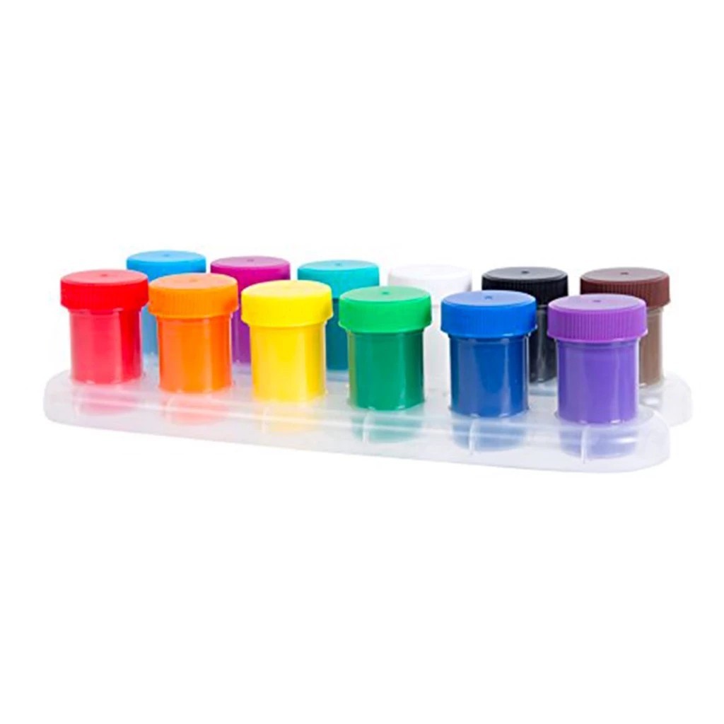TIDY Washable 6/12 Color Finger Paint set for Kids Funny Finger ...