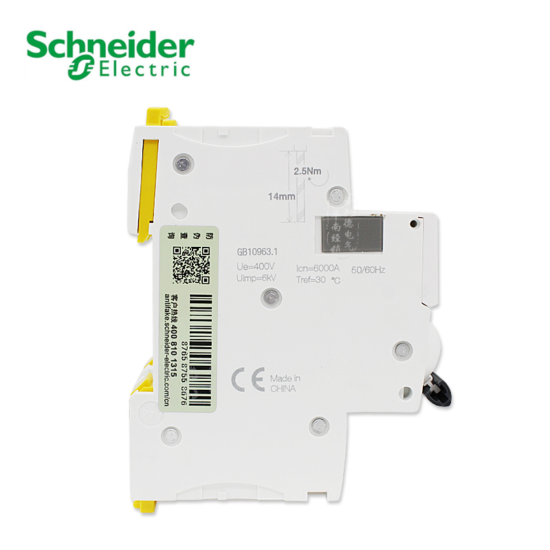High Quality Schneiders Mcb Acti9 Ic65n Series 1a 2a 3a 4a 6a 10a 16a 20a 25a 32a 40a 50a 63a