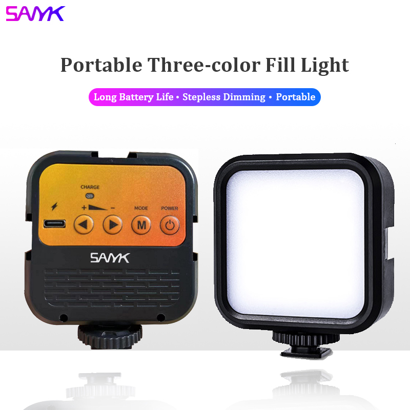 SANYK Mini USB Rechargeable LED Fill Light Slr Camera Mobile Phone Live ...