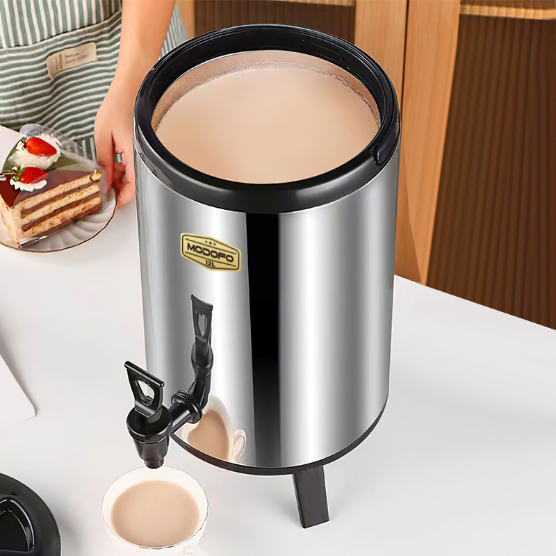 MODOFO Tea Barrel Milk Tea Bucket With Faucet 6L-12L Water Jug ...