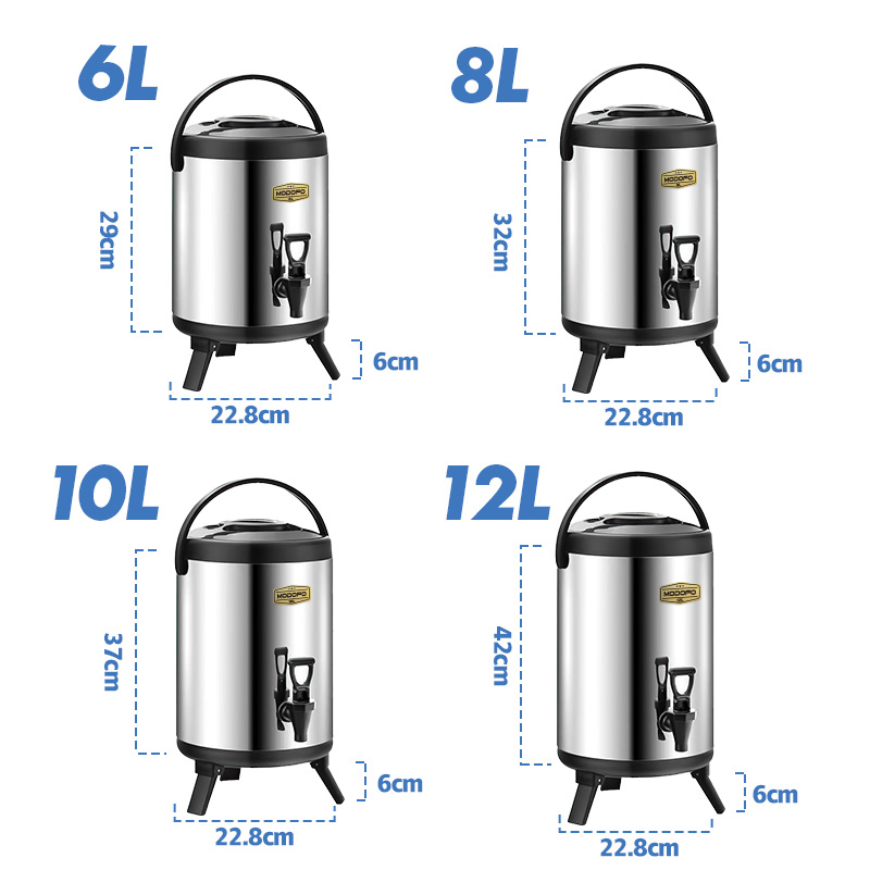 MODOFO Tea Barrel Milk Tea Bucket With Faucet Barrel Water Jug ...