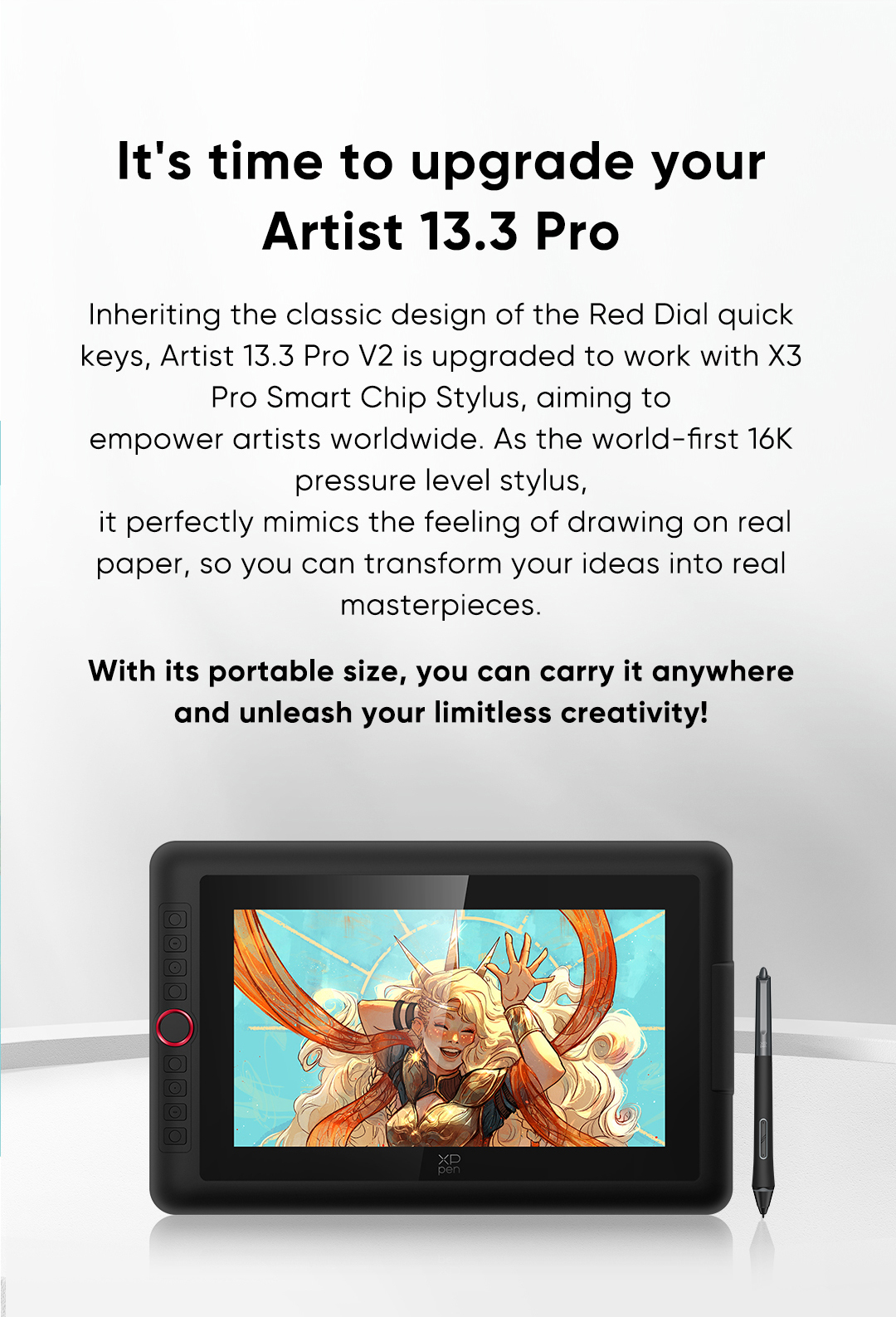 XPPen Artist 13.3 Pro V2 Drawing Display 13.3