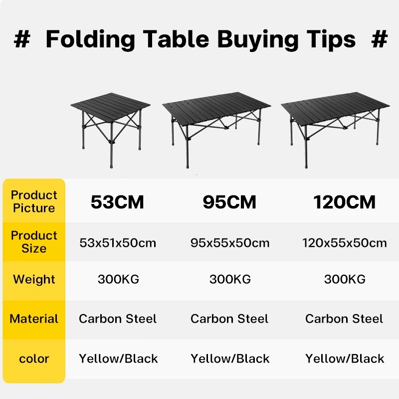 Outdoor Folding Camping Table High Strength Portable Alloy Table High ...