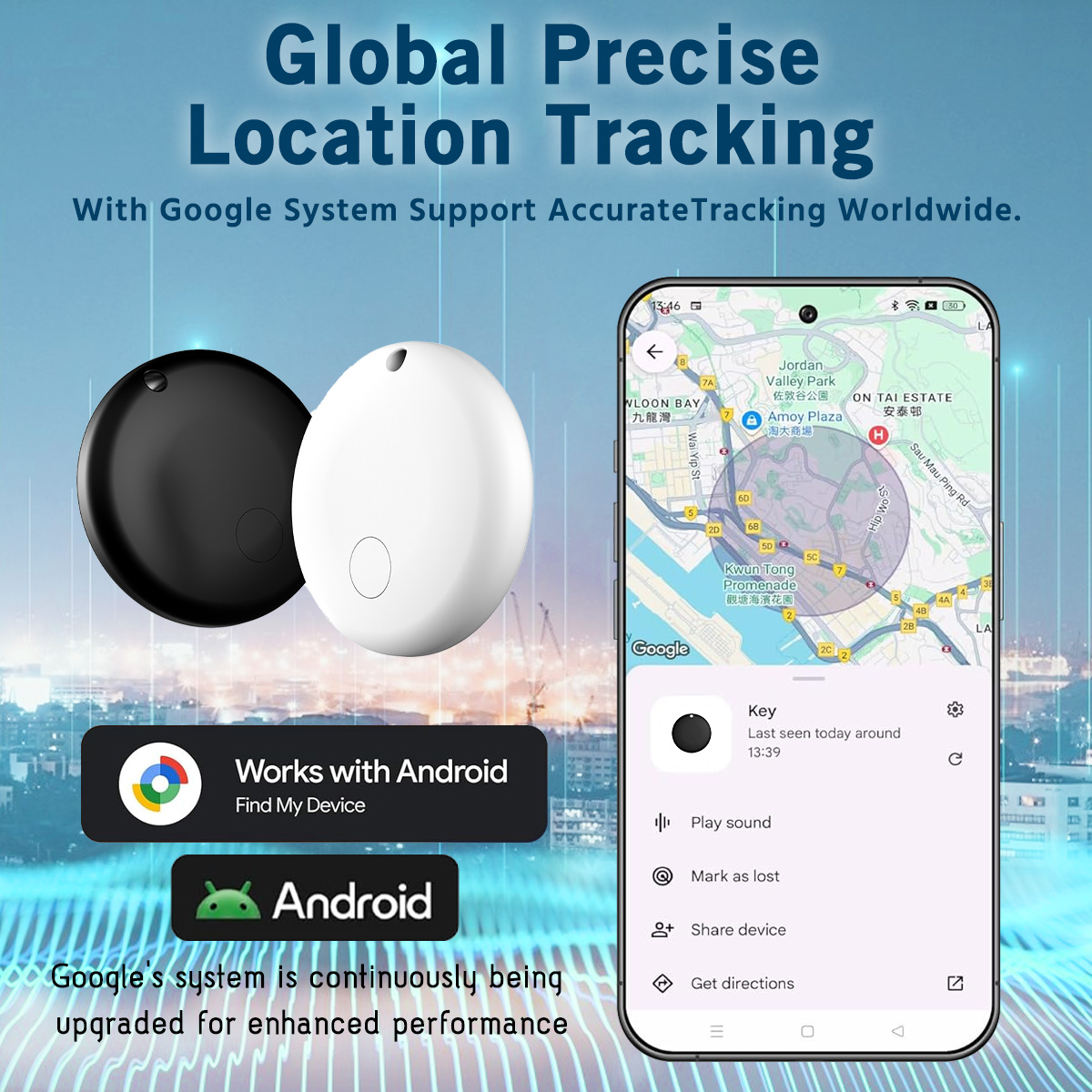 Android Smart Tracker Tag - Google Find My Device, Real Time Tracking ...