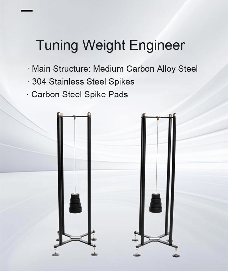HiFi Audio Resonance-Tuning Speaker Stands Isolation Rack for Bookshelf ...