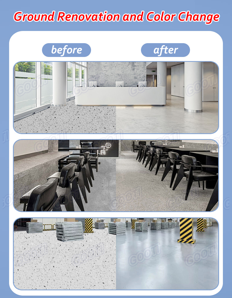 ⭐10-IN-1⭐GOOTI Epoxy Colored Sand Self-Leveling Cement Floor Paint High ...