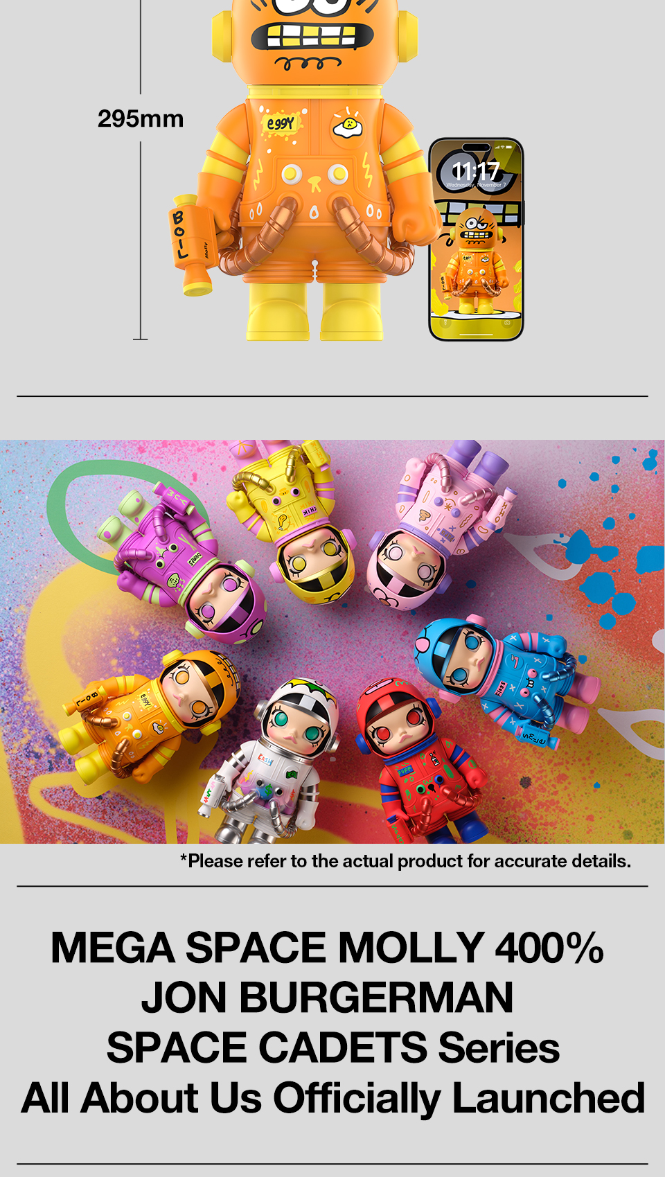 Mega Space Molly 400% by John Burgerman Space Cadets Series MEGA