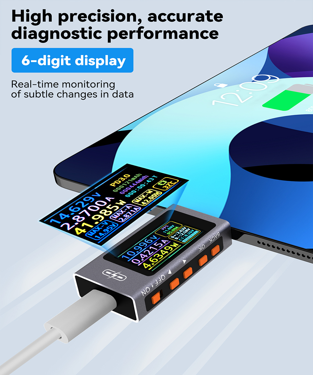 Multimetro digitale, tester di tensione della batteria, tester di