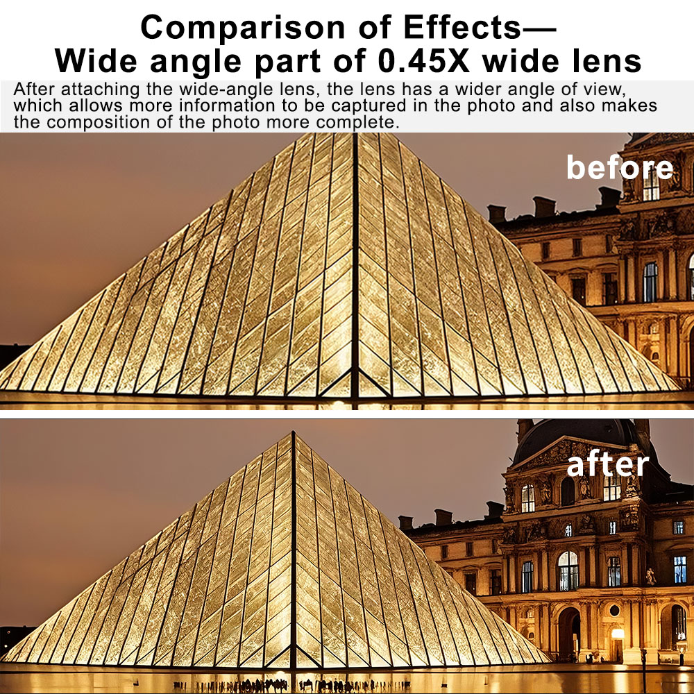 Lightdow Wide Angle Lens +Macro Lens for Canon Nikon Sony