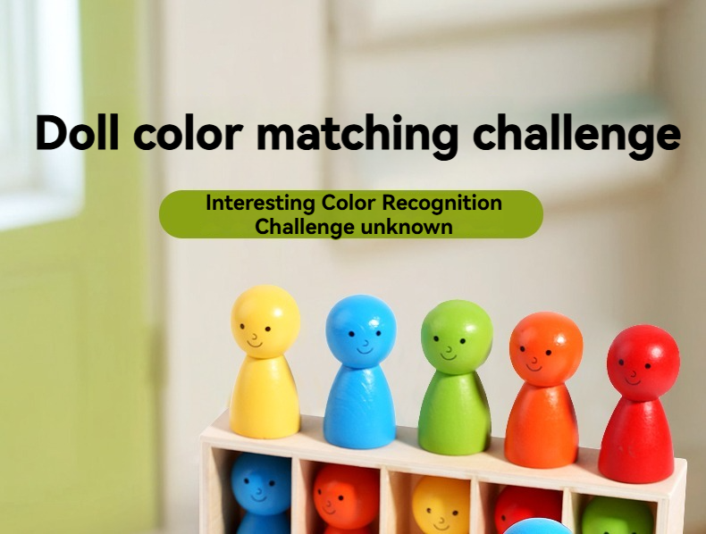 Learning Color Toys Montessori Color Classification Game Wooden ...