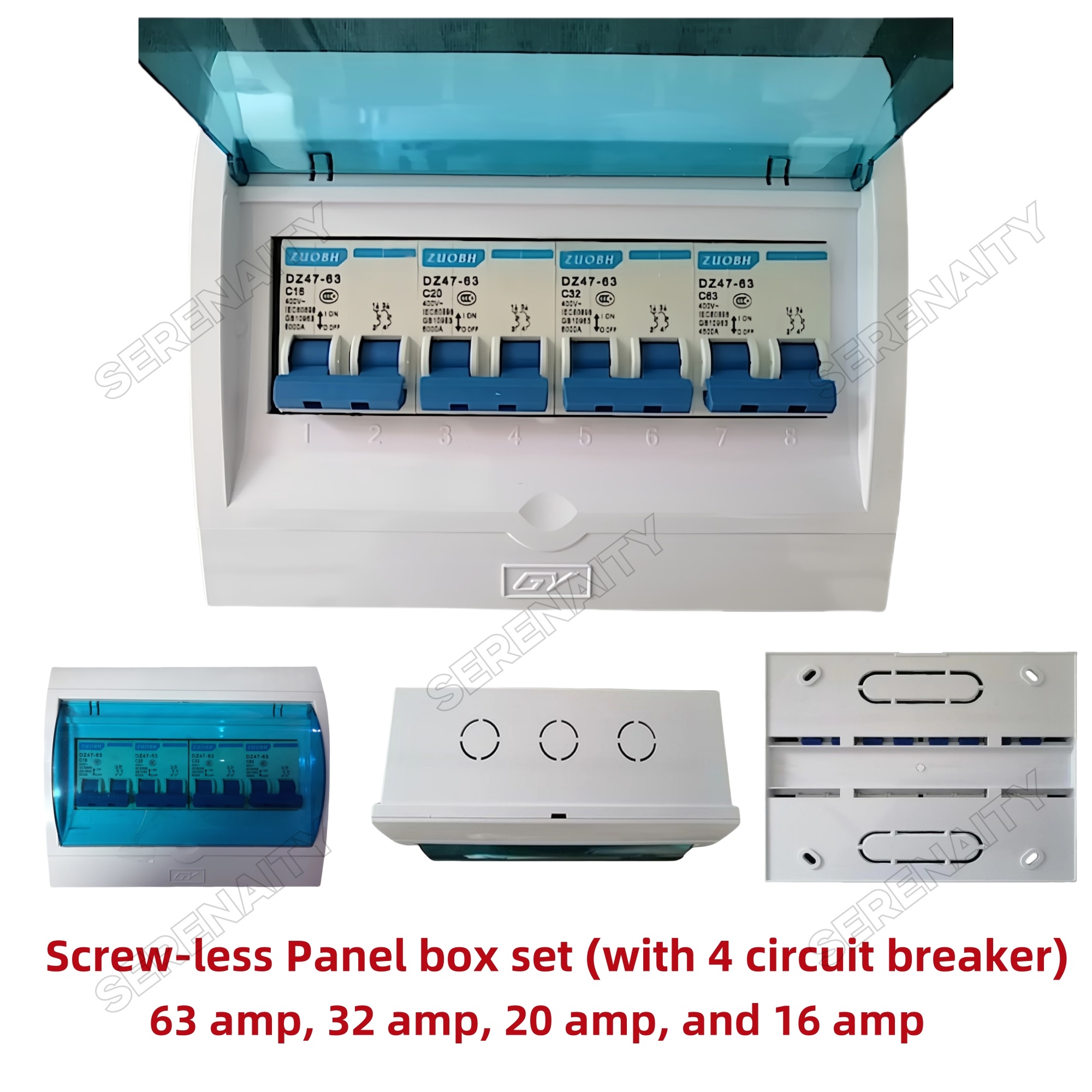 Panel Box with Circuit breakers; Distribution box (Screw less)set na po ...