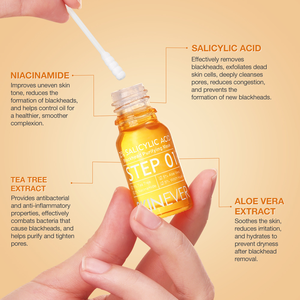 SKINEVER Salicylic Acid Emergency Acne Treatment Serum and Blackhead ...