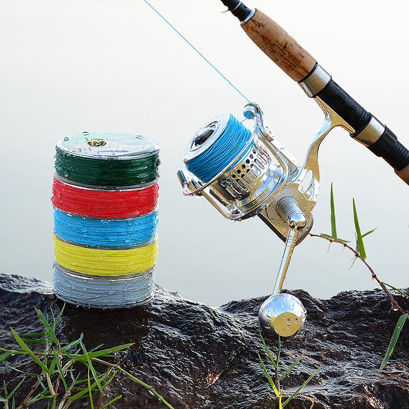 100M Braided Fishing Line - 4-Strand PE 6-100LB for Carp Fishing ...