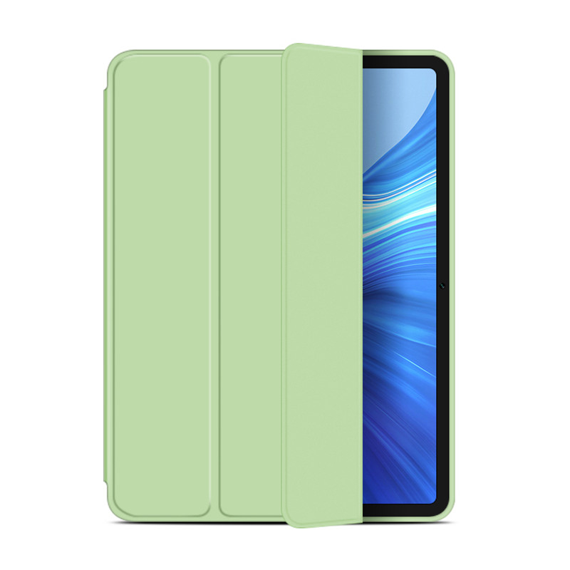 Jajaful Coque Pour Oppo Pad 11 Pouces Affaires Léger Poche à Dossier Tablette Protection Housse Flip Stand Cover Étui Avec Support PU Cuir Carte De Slot Vert