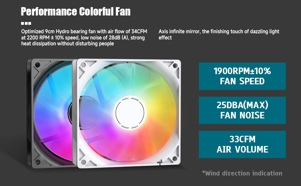 Jungle Leopard K200 KF200 Digital CPU Cooler Color LED Black / White 2 ...