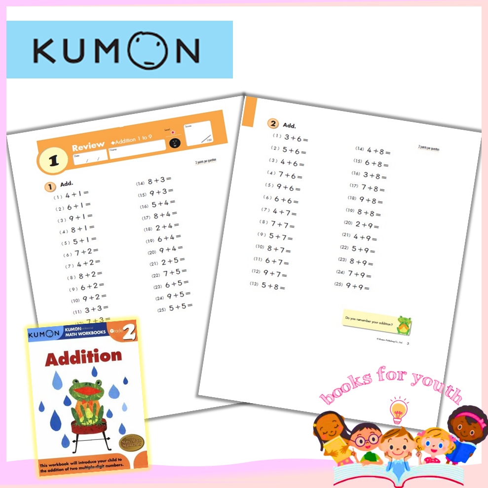 KUMON Math Workbooks For Graders [Activity Book] [Paperback] | Shopee ...