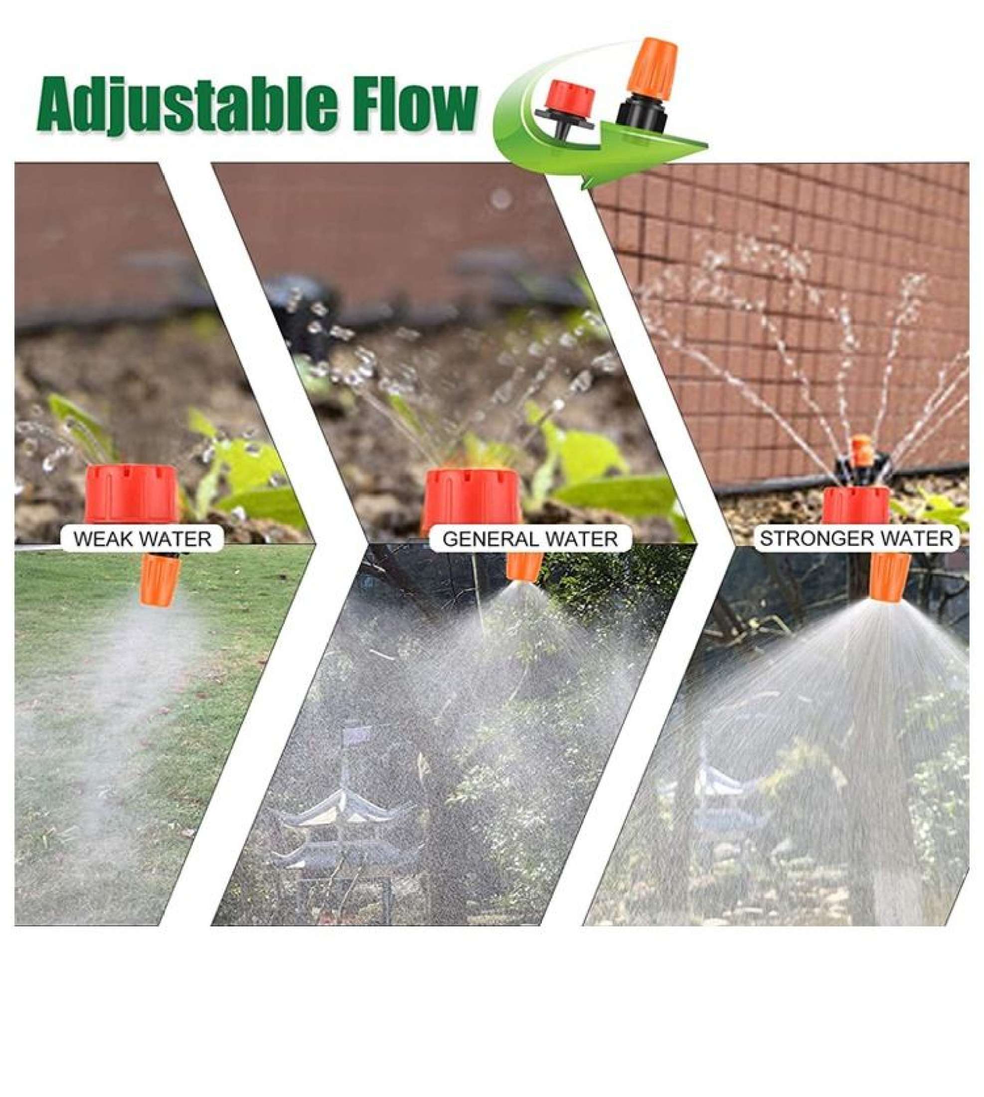 10M-50M DIY Drip Irrigation System Automatic Watering Garden Hose Micro ...