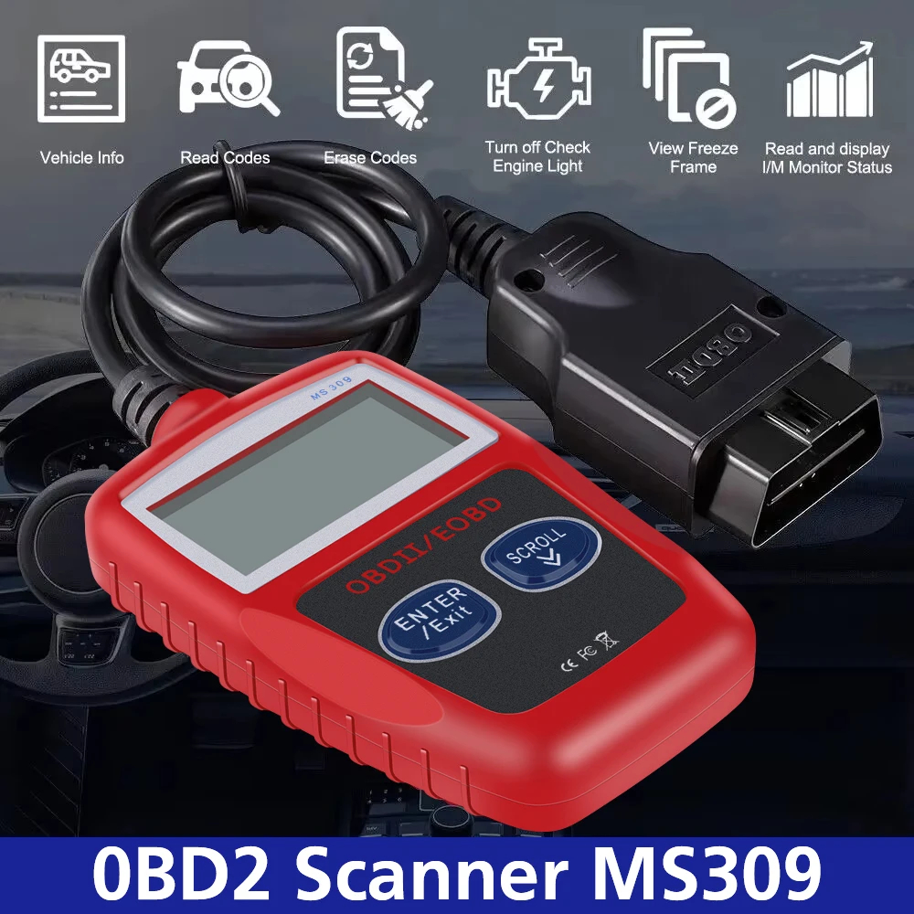 OBD 2 Scanner Car Diagnostic Tools Universal Version OBD2 Code Reader ...