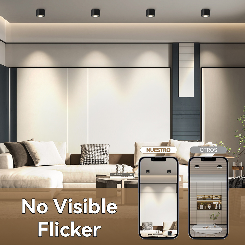 Tricolor Pin Light Adjustable Downlight Ceiling Light Surface Mounted ...
