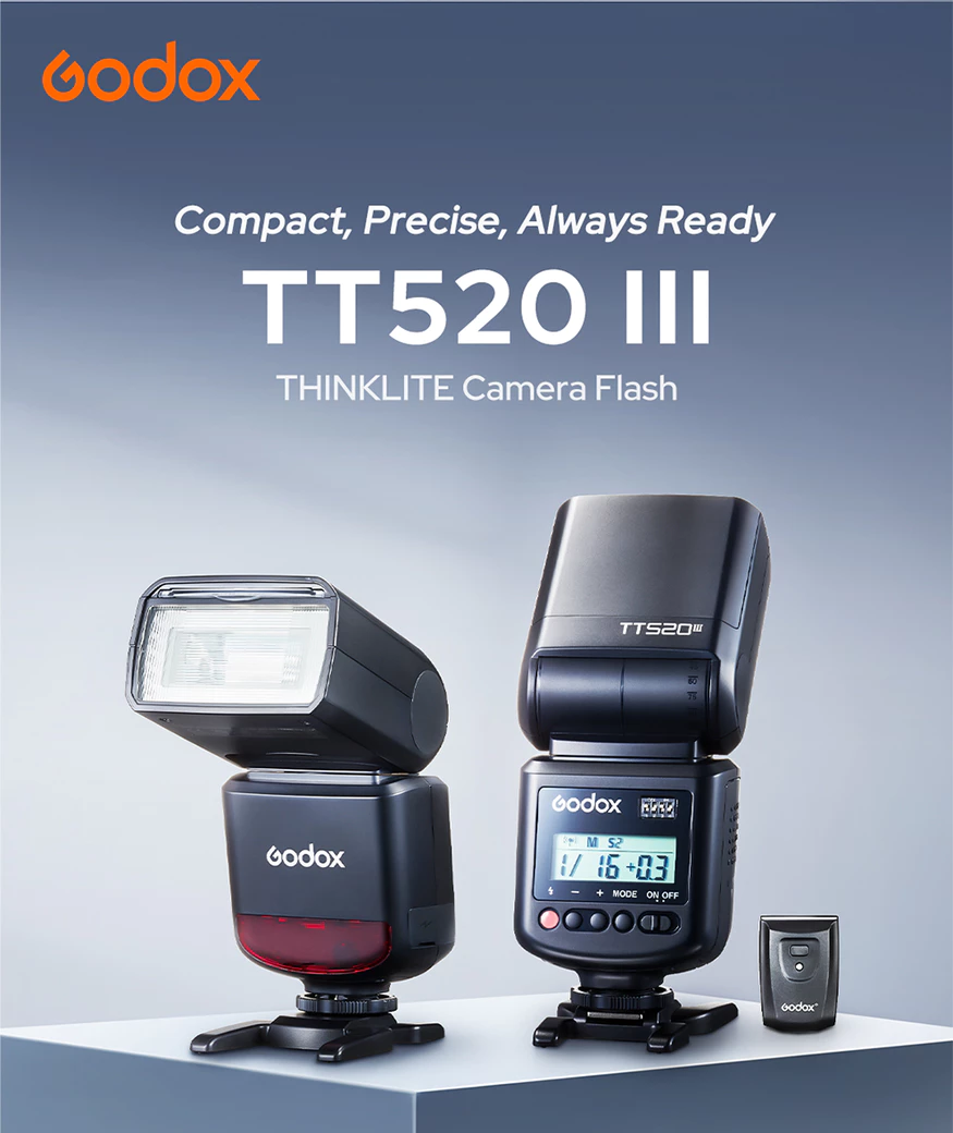 Flash Godox TT520III Pour Appareil Photo – Sans Fil 433MHz, 8 Niveaux De Puissance – Compatible Canon, Sony, Nikon, Etc. - 10