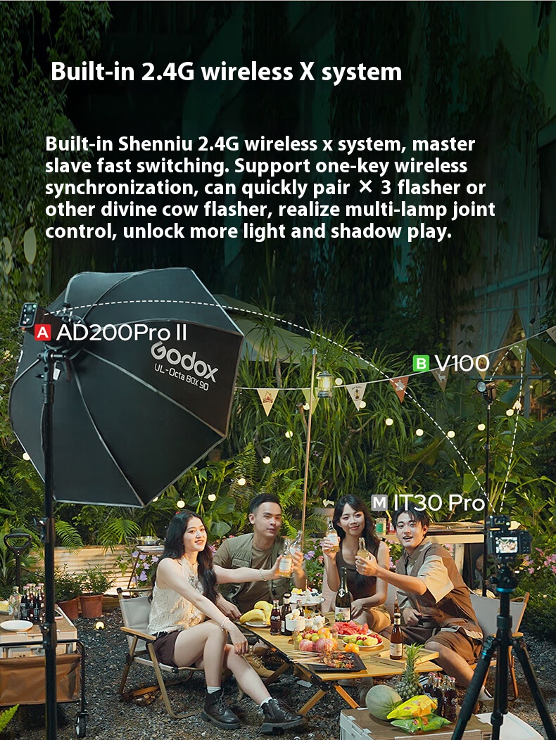 Godox IT30 Pro flash mini camera DSLR film camera portable external ...
