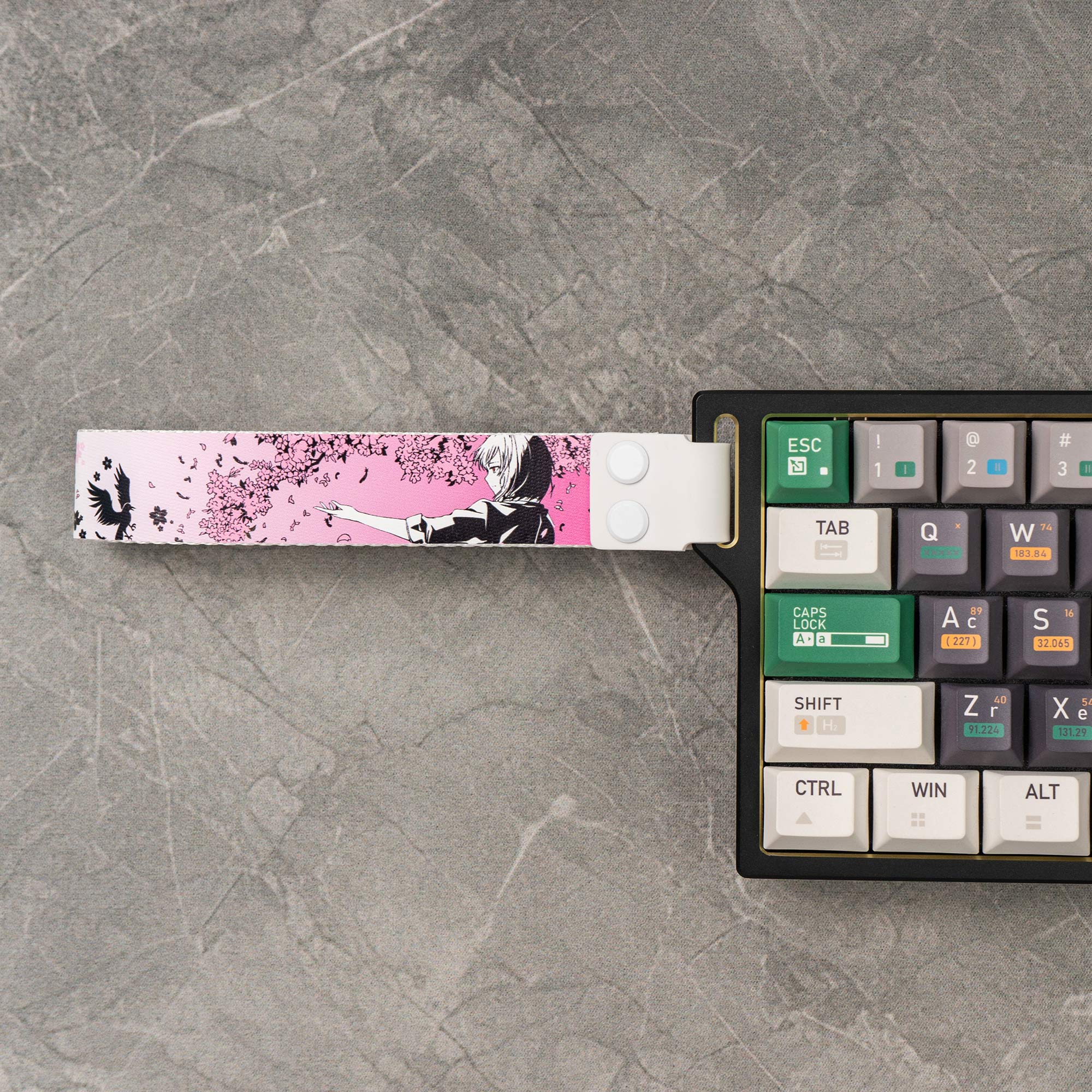 Multiple Universal Menga Comic keyboard Strap Decorative with Stick-on ...