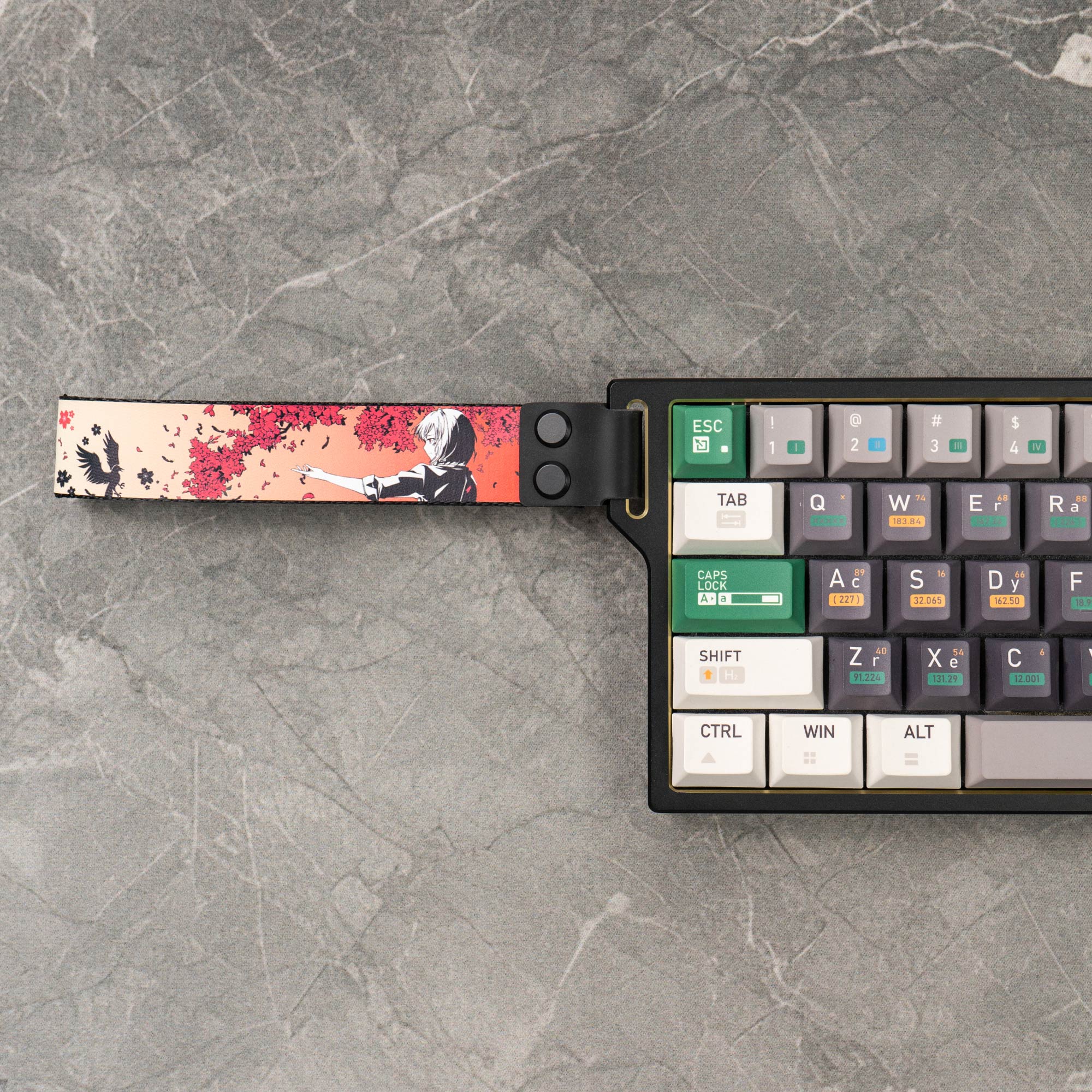 Multiple Universal Menga Comic keyboard Strap Decorative with Stick-on ...