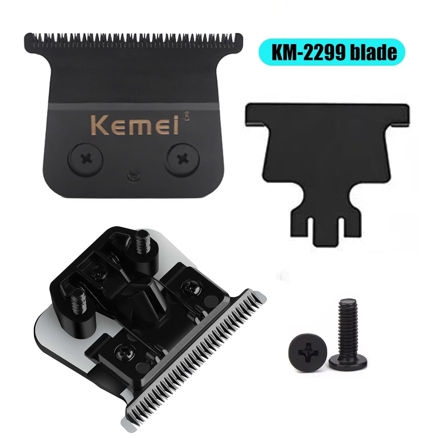 KEMEI 2299 Professional Hair Clipper Replacement Blades, T-Shape, sharp ...
