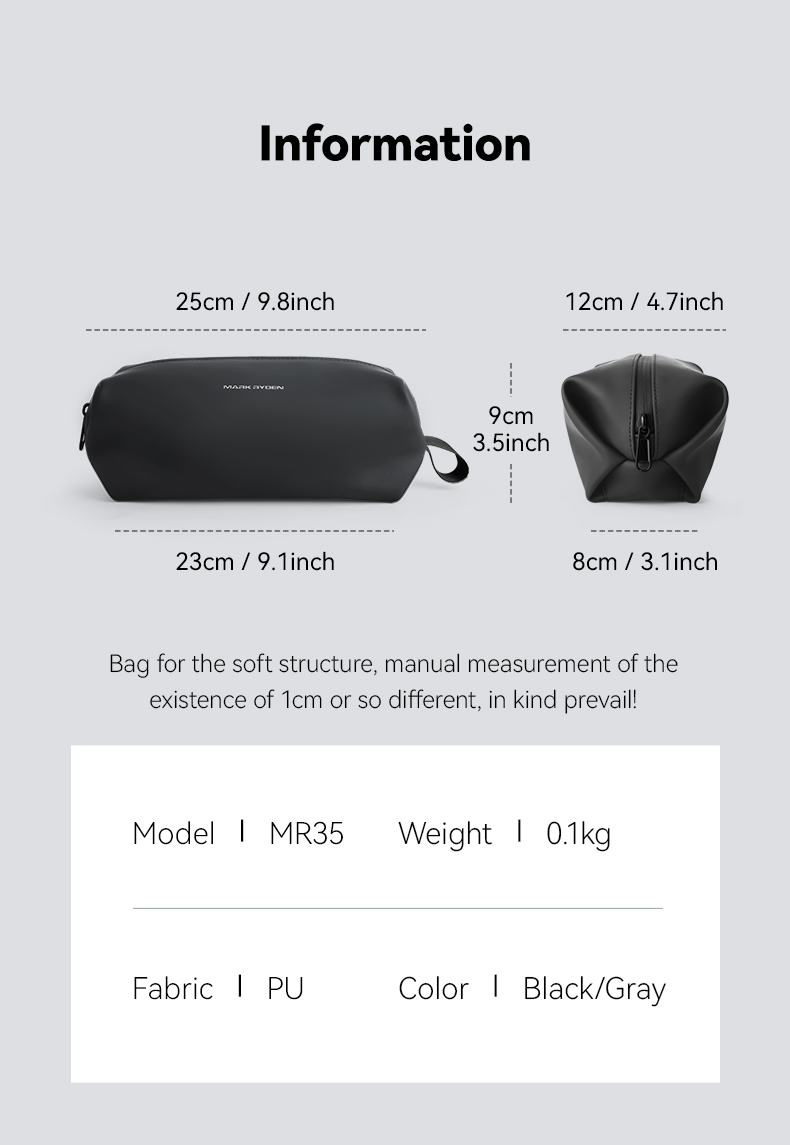 MARK RYDEN Travel Organizer Pouch Wash Bag Travel Essentials | Shopee ...