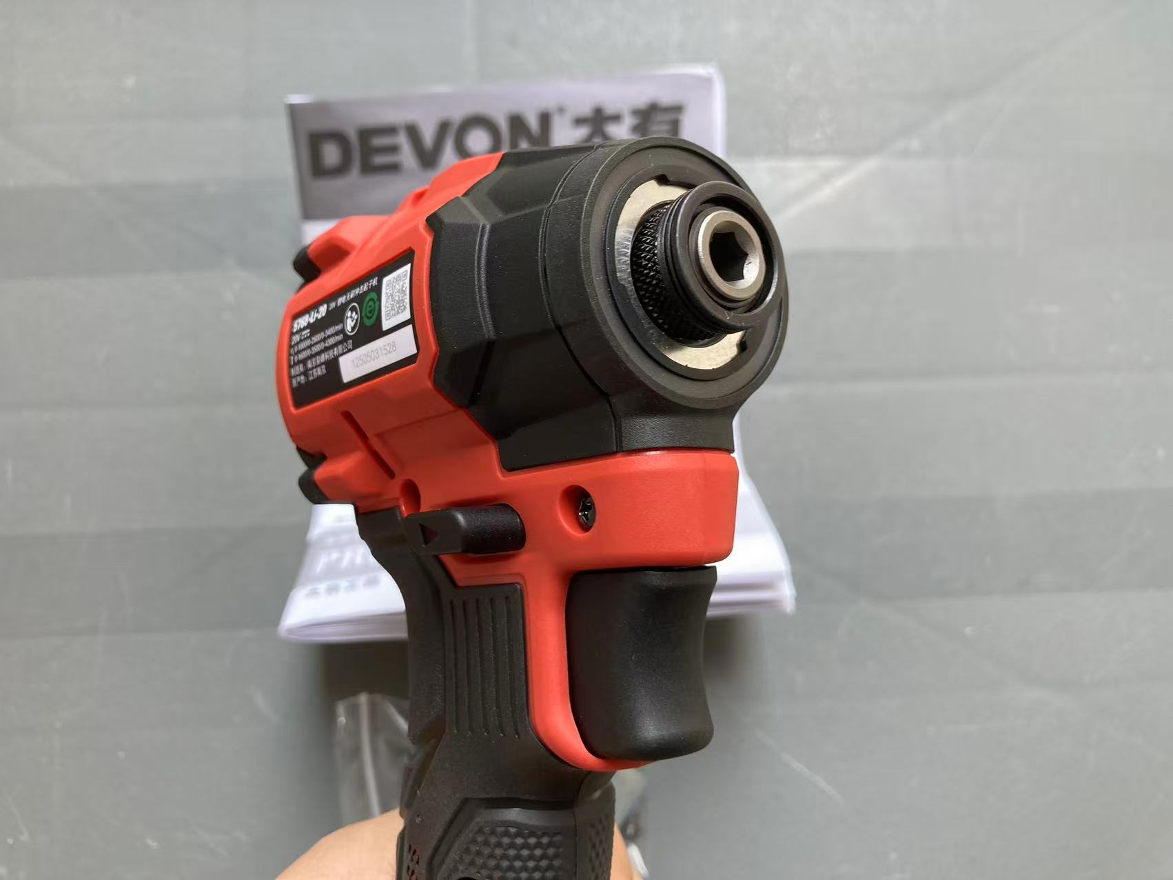 DEVON Large 20V Brushless 5768 Screwdriver 150N.M Large Torque Impact ...