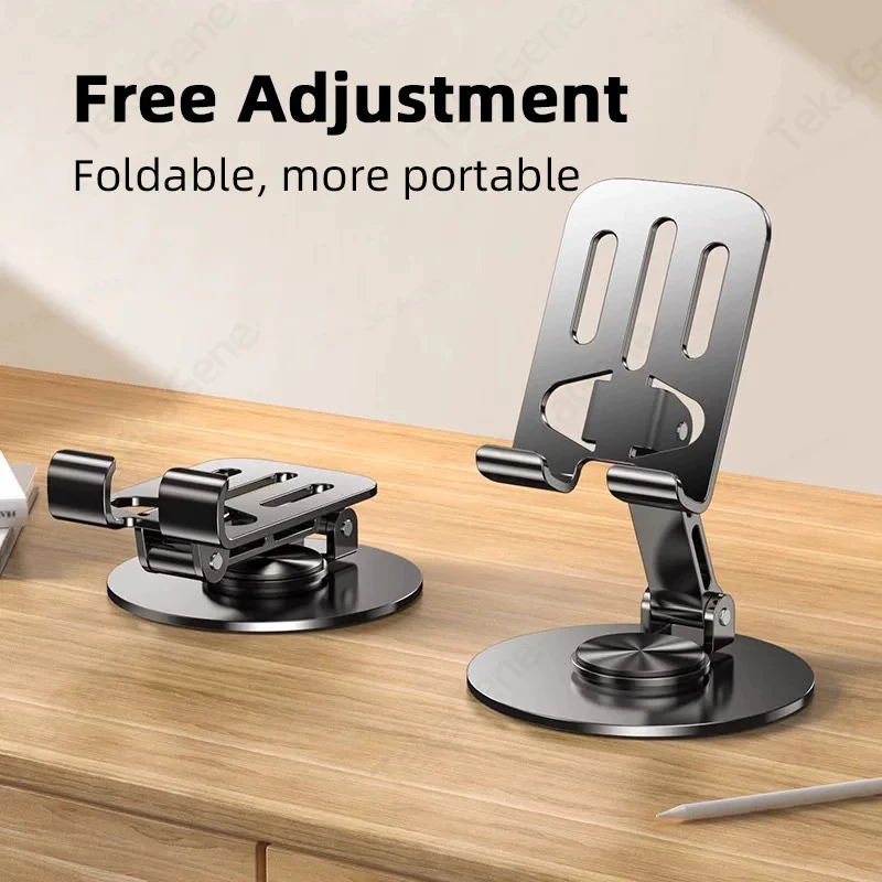 Metal Phone Holder 360 ° Rotating Folding Portable Cellphone Grip ...
