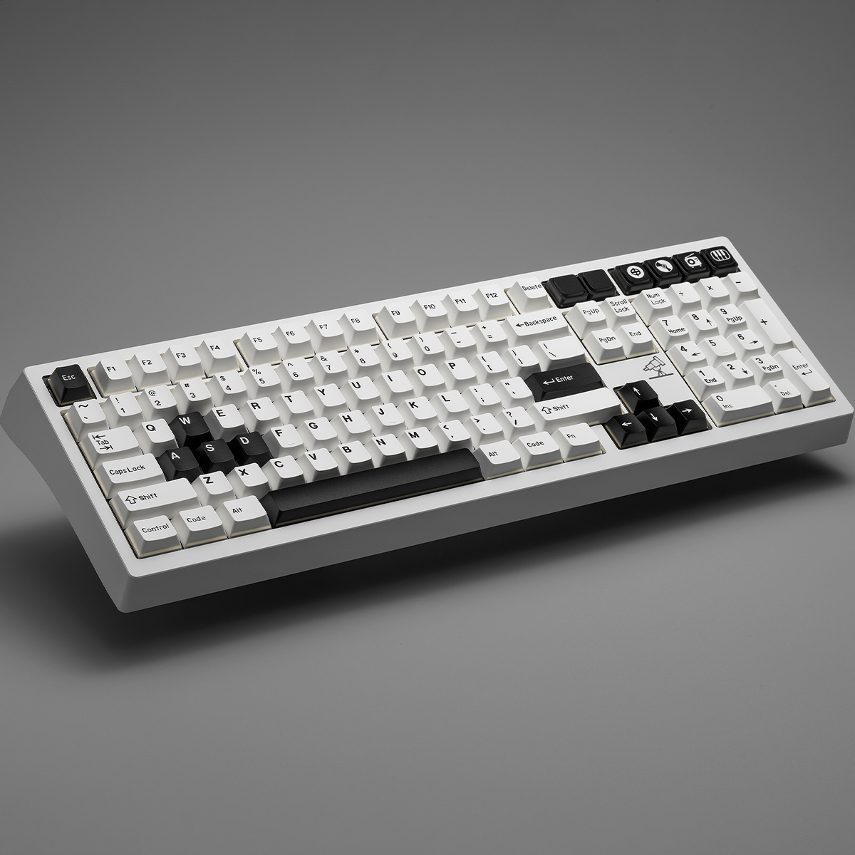 Taptempo BOW keycap Minimalist White cherry profile PBT Double shot ...