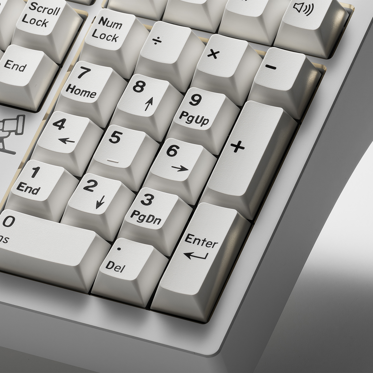 Taptempo BOW keycap Minimalist White cherry profile PBT Double shot ...