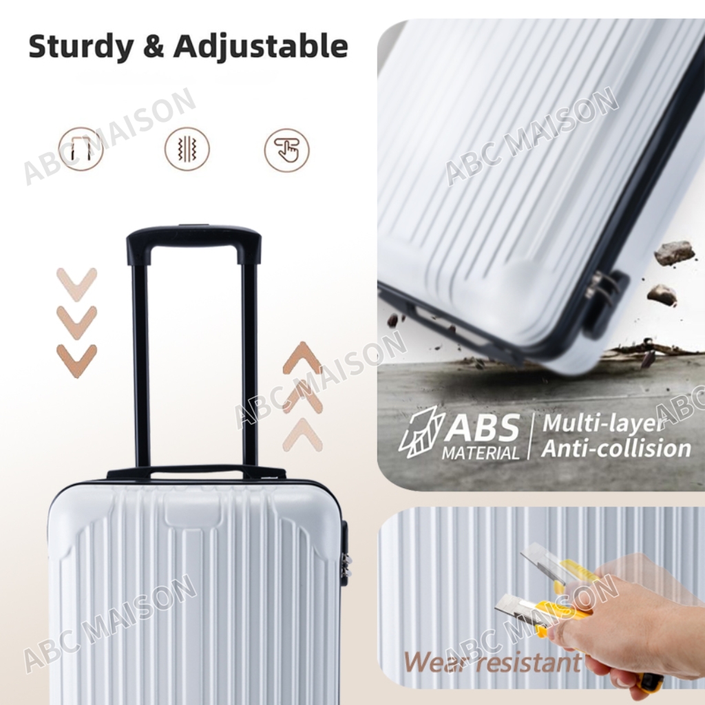 ABC Masion 20/24 Inch Luggage Travel Bag Lightweight Suitcase Luggage ...