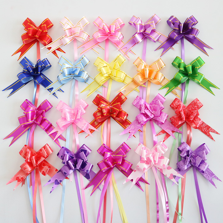 100pcs No.18 Multicolor Easy Magic Ribbon Bows 18x350mm for Gift Box ...