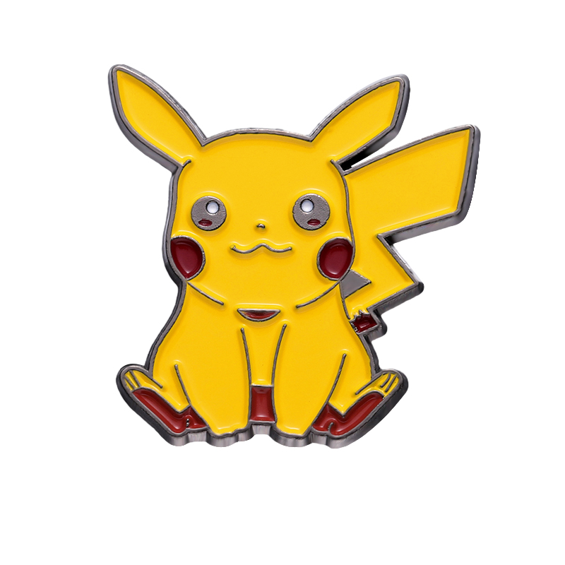 Anime Elf Enamel Pin Brooches Kawaii Cartoon Turtle Fox Pikachu Brooch ...
