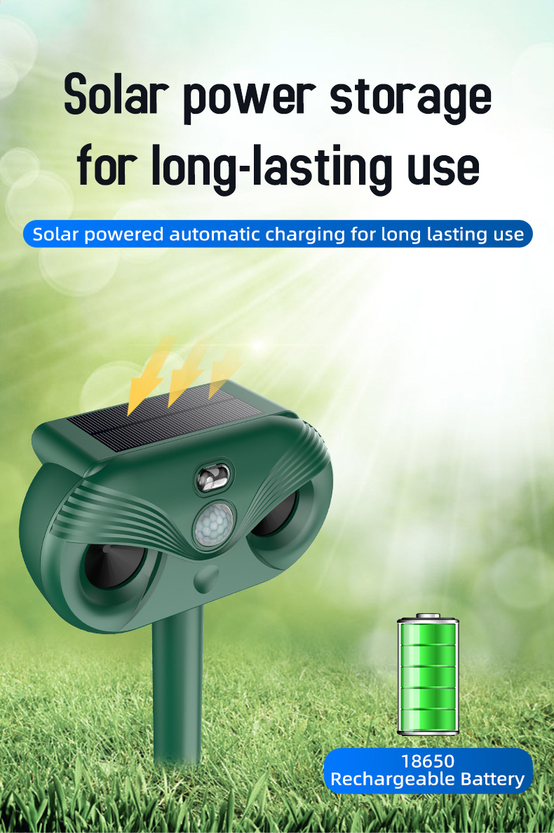 Outdoor solar flash optical drive mouse repellent, snake repellent ...
