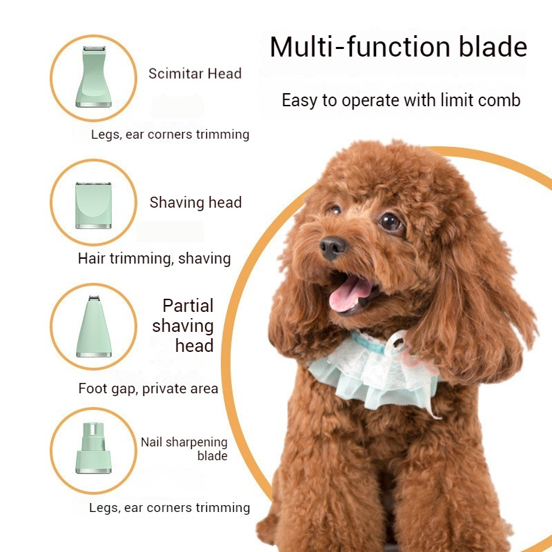 4 in 1 Pet shaver Pet Hair clipper Razor For Dogs Cat Shaver Sole Hair ...