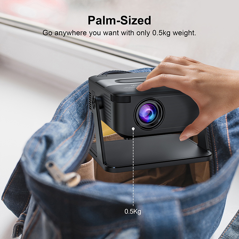 Salange HA109 Mini Projector Android11 WiFi6 BT5.0 280 ANSI 720P Built ...