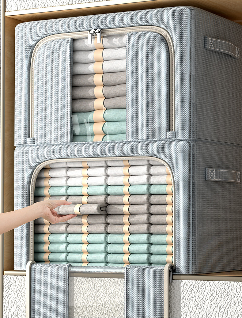 Double window nVisible Clothes storage box Large capacity clothes ...