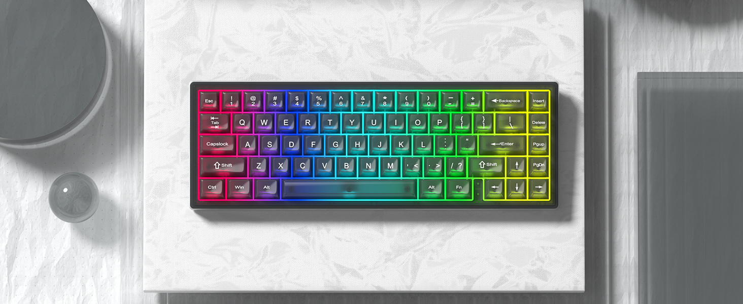 Transparent Matte Pink 115 Keys MDA Profile Keycaps Set for Cherry MX ...