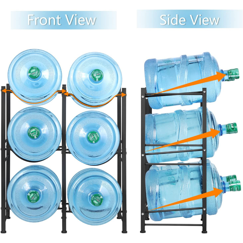 3/4/5 Layer Double row water rack upgrade tougher durable gallon rack ...