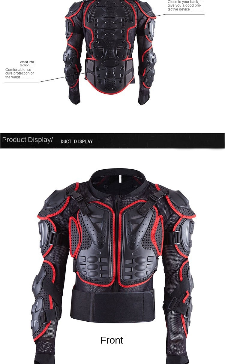 Motorcycle riding armor set, motorcycle suit, knee protection top, anti ...